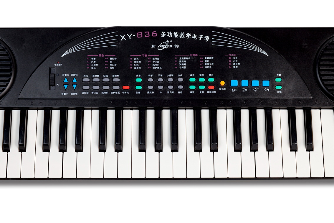 电子琴42键键盘标记图图片