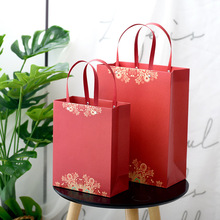 中國風禮品袋喜慶禮盒包裝袋中秋端午節鉚釘紙袋滿月伴手禮回禮袋