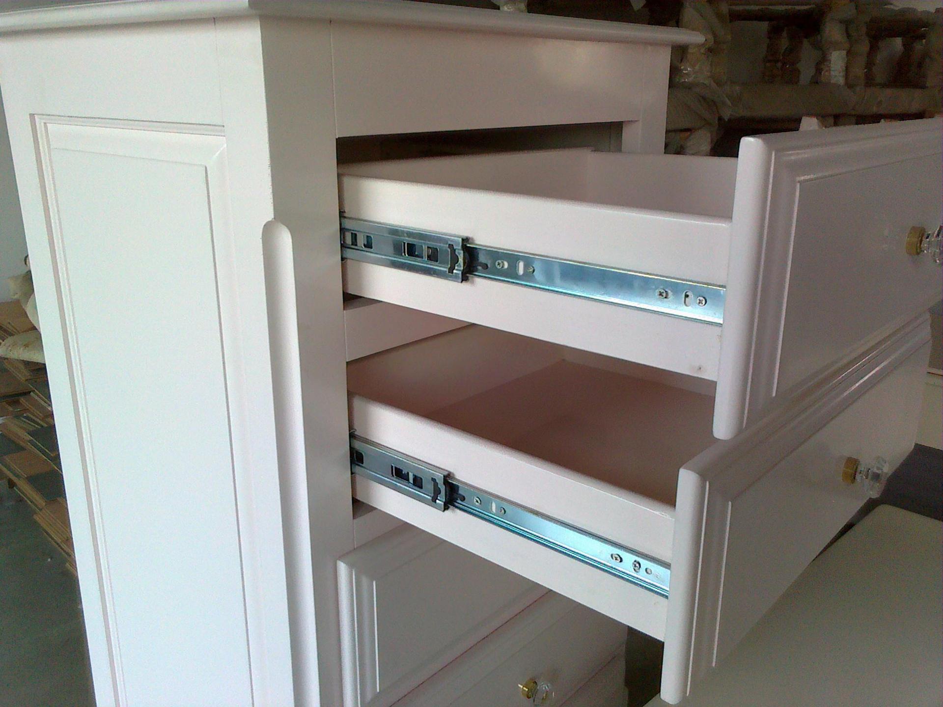 51宽三节重型滑道自锁装置加厚轨道抽屉工业承重导轨重型滑轨五金