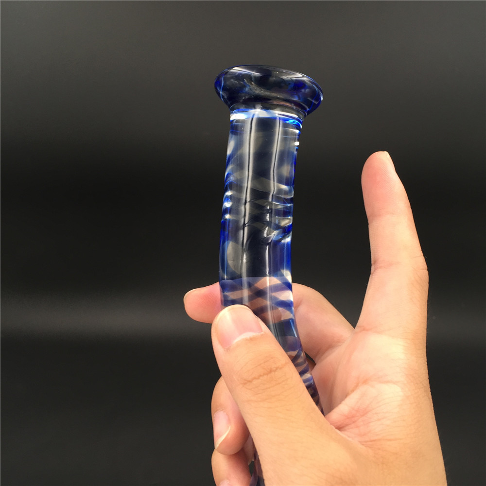 zcz情趣水晶玻璃棒自慰棒后庭塞260