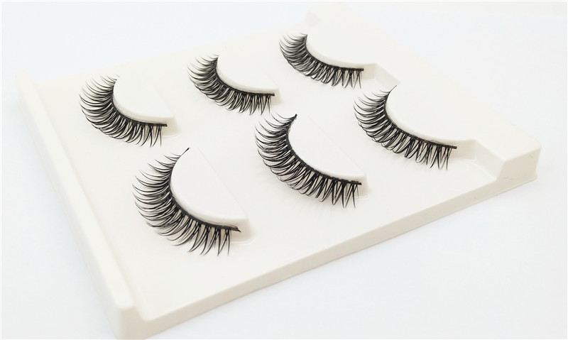 a610 三对装假睫毛 平度假睫毛生产厂家 外贸爆款浓密交叉眼睫毛