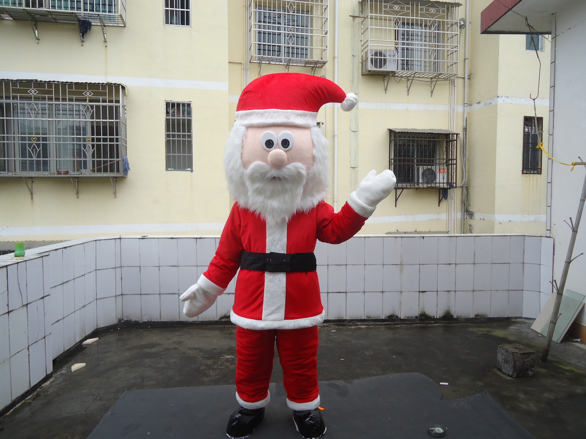 定做圣诞老人卡通人偶服装圣诞节成人表演人偶头套玩偶吉祥物道具