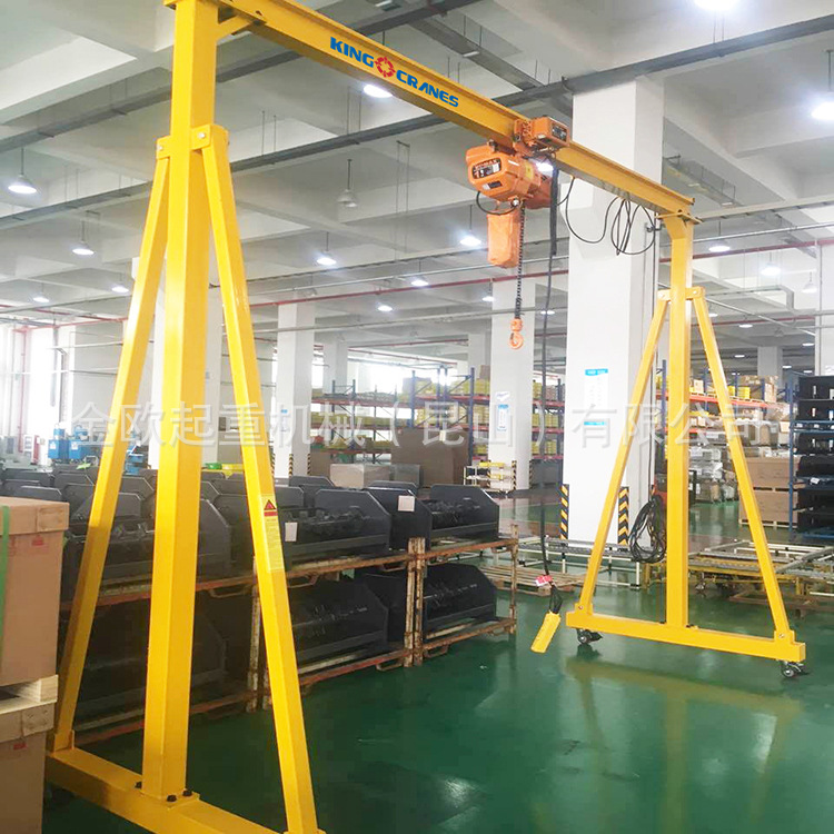 厂家直销0.5吨1吨2吨3吨5吨门式半门式单梁起重机行车天车单梁
