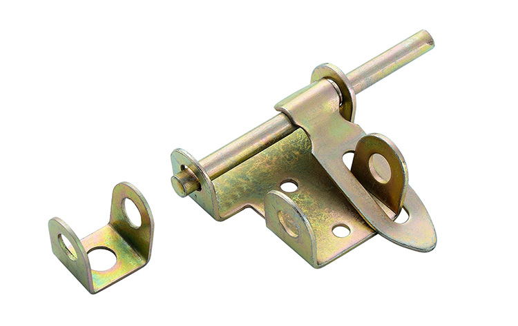 [炜之兴]u型镀彩铁门锁 大铁门重型插销门栓 宿舍出租屋防盗门牛