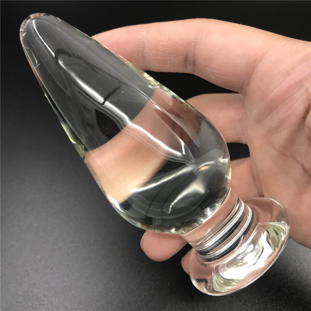 zcz大水晶玻璃肛塞后庭男女用自慰器另类玩具阳具棒开扩肛gay玩具