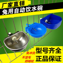 兔用碗式自动饮水槽兔用饮水器饮水碗喝水盒兔用自动饮水碗养殖用