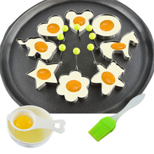 加厚不锈钢煎蛋器模型荷包蛋饭团磨具煎鸡蛋模型爱心饼干煎蛋模具