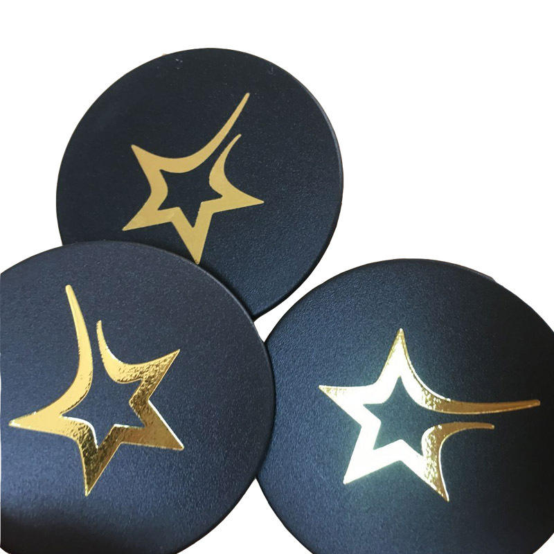 logo烫印烫金加工 弧面烫金烫银工艺 塑料pp料烫银