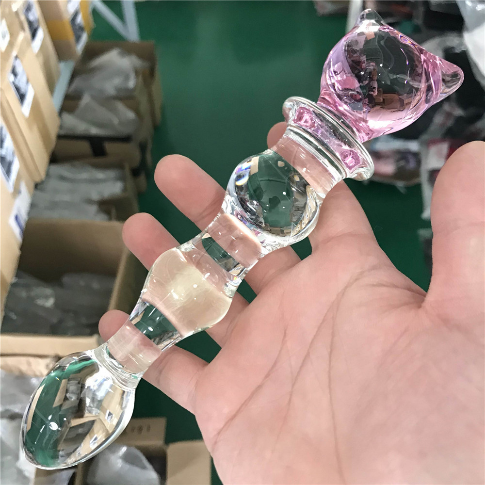 zcz情趣水晶玻璃棒自慰棒后庭塞292