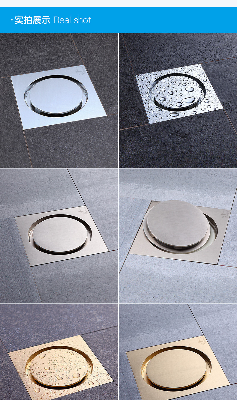 否 货号 tfd50-10 型号 tfd50-10 类型 防臭地漏 材质 全铜 水封高度