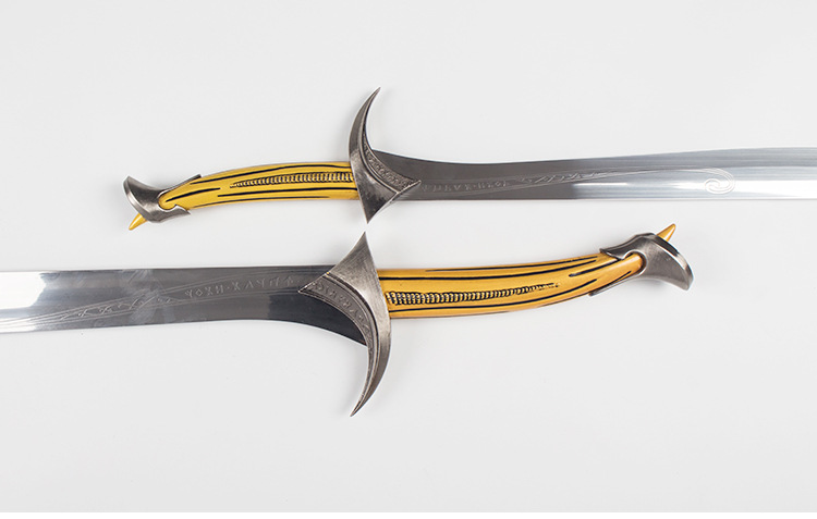 魔戒指环王武器霍比特人兽咬剑精灵王剑影视工艺品挂板刀剑未开刃