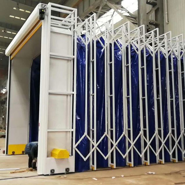 活动喷漆房电动 伸缩雨棚房活动帐篷伸缩烤漆房 电动推拉篷房