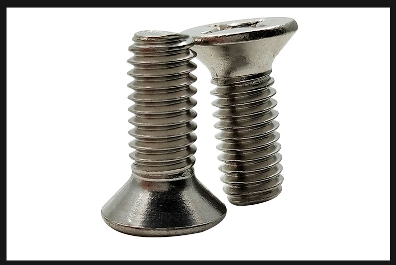 304不锈钢沉头十字螺钉km沉头螺丝埋头螺丝钉平头十字机螺钉m2-m4