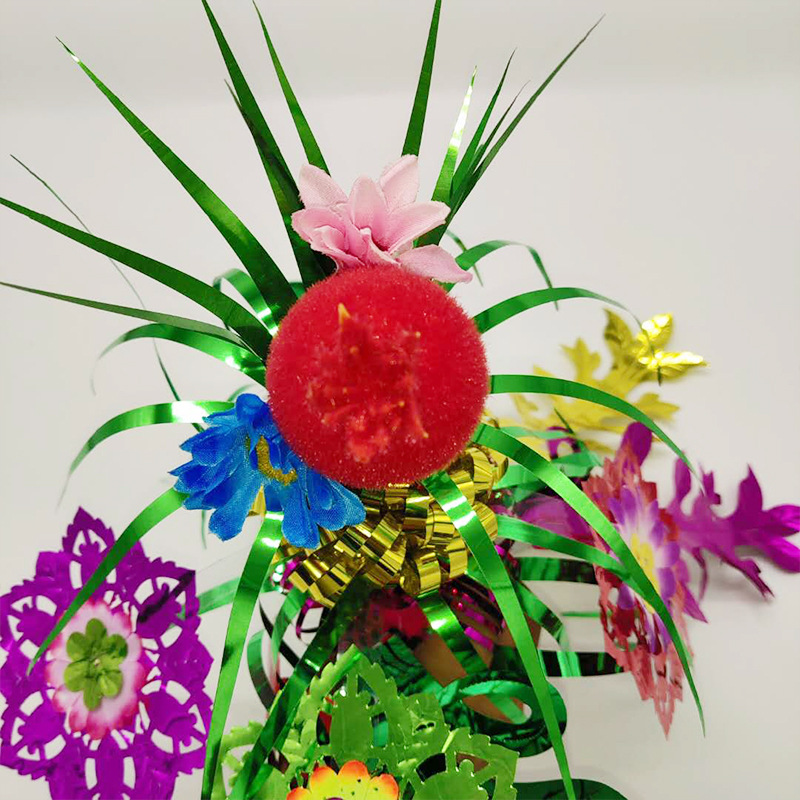 厂家直销佛教祭祀宗教用品 手工工艺塑料布鲜花021春草花