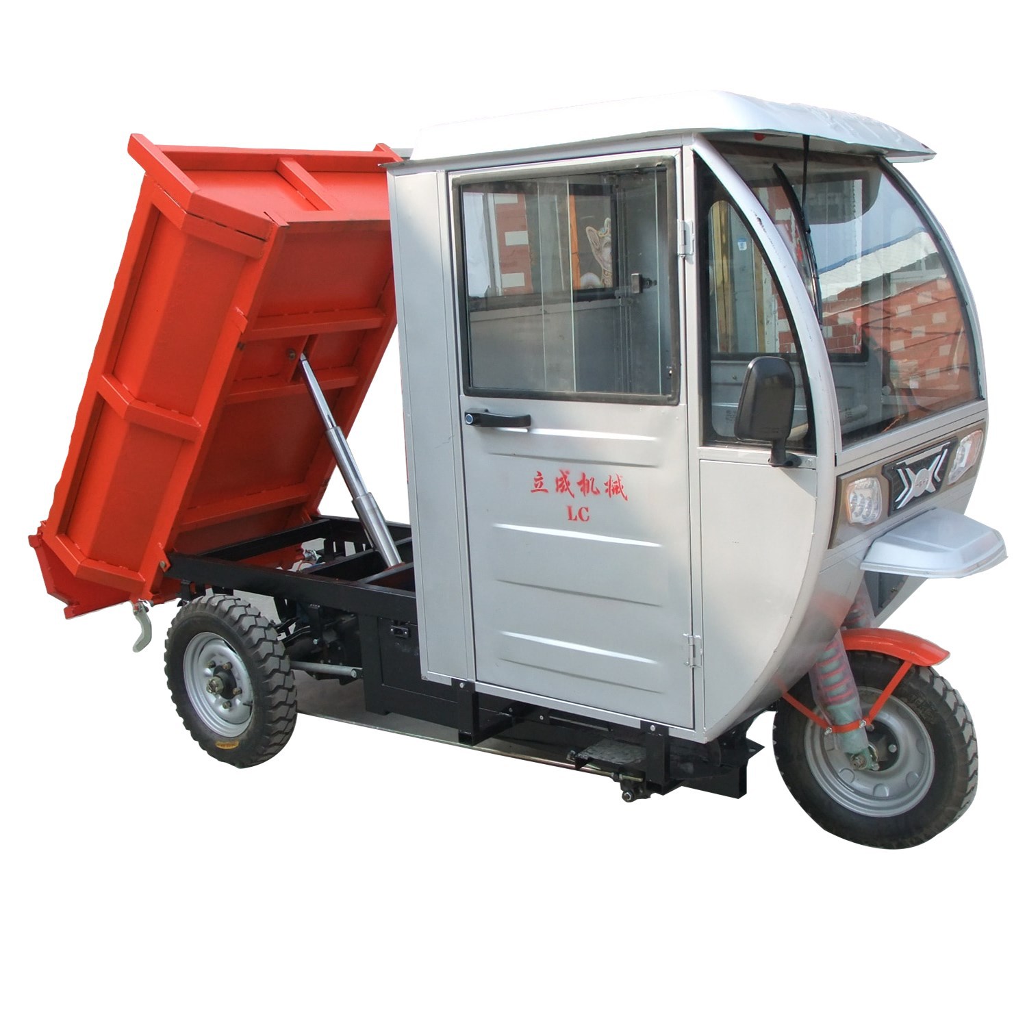 厂家直销48v电动三轮车 带棚式自卸车 液压升降翻斗车