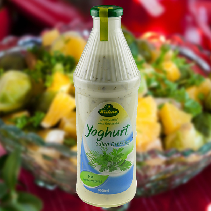 德国进口冠利酸乳酪沙拉酱1l装水果蔬菜沙律果蔬色拉酱酸甜沙拉汁