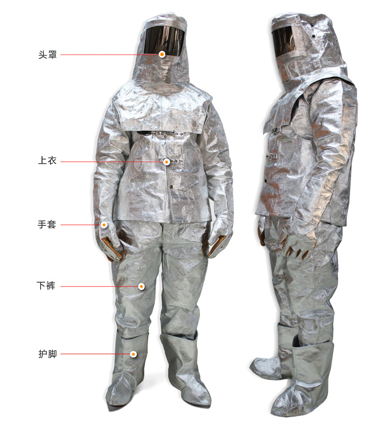 耐高温防护服 抗1000度辐射热量消防隔热服 高温防护服