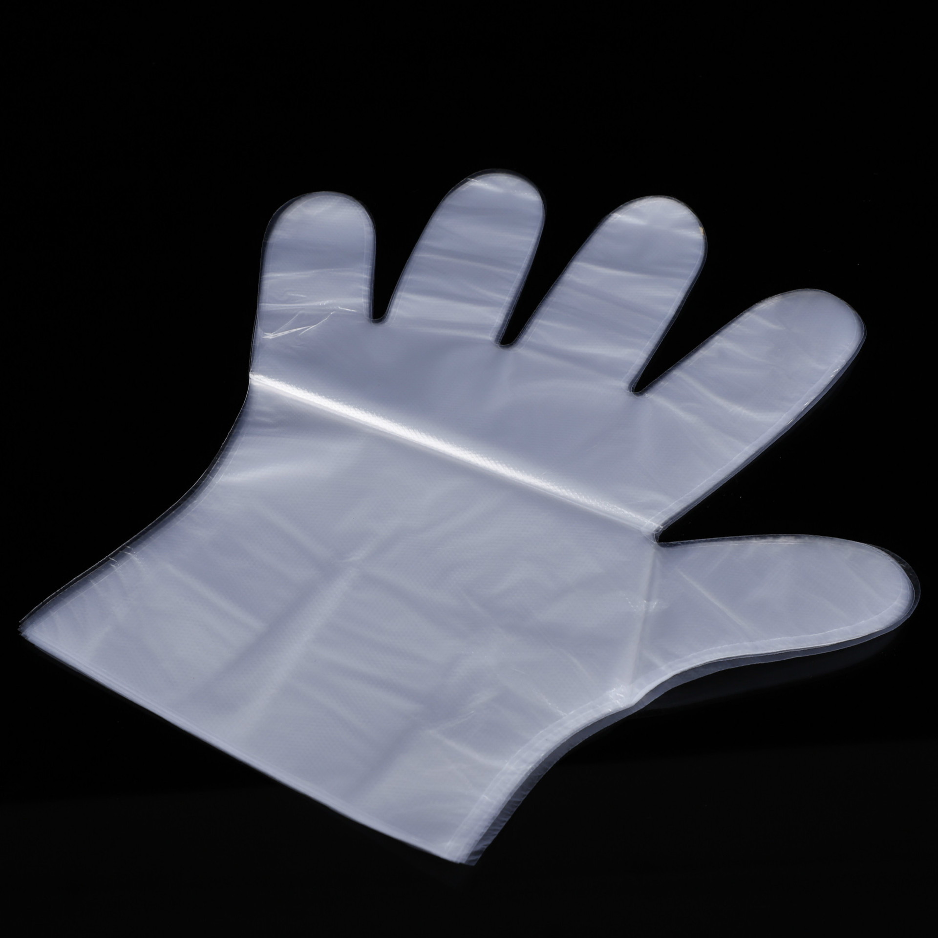 厂家直销一次性塑料透明手套 pe薄膜手套 抽取式一次性手套盒装
