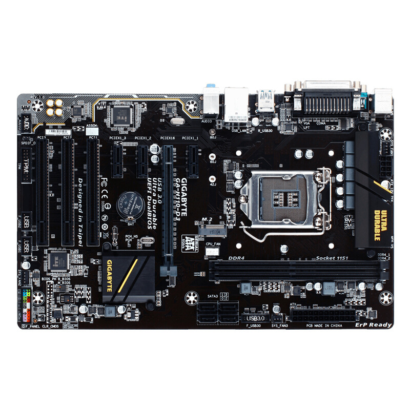 技嘉(gigabyte) ga-h110m-s2ph lga1151主板 英特尔h110