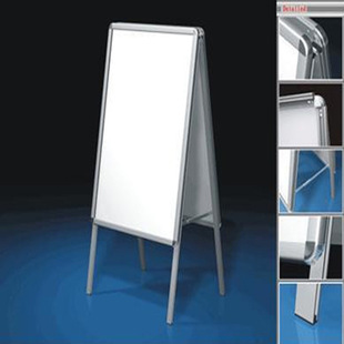 厂家直销 铝合金四面开启式a字海报架