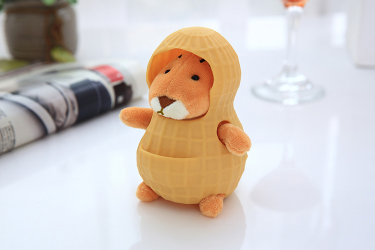 新款网红花生鼠可爱公仔老鼠玩具定制毛绒玩具可爱花生鼠宝宝软壳