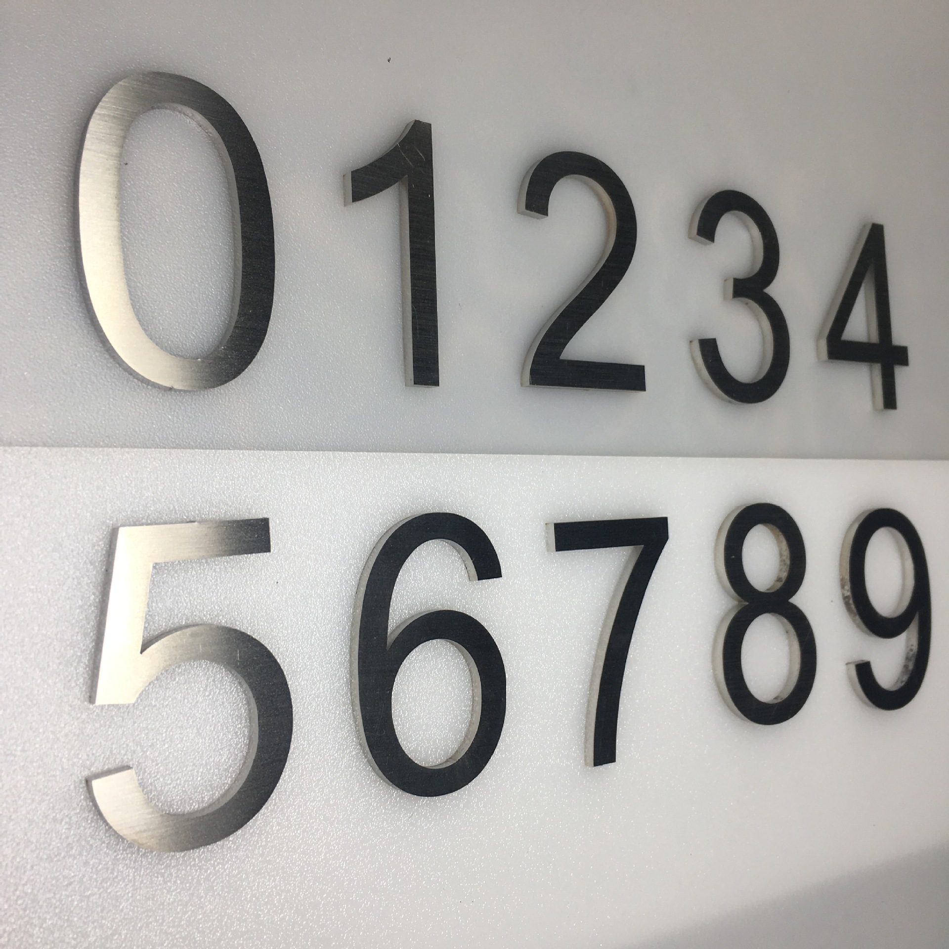 厂家现货直销酒店门牌不锈钢数字号码金属标识立体数字门牌号码