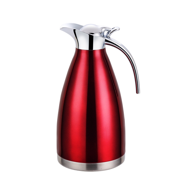 Stainless Steel Vacuum Thermos Double-Layer Thermo European Coffee Pot Domestic Hot Water Pot Bottles Gift 2L Cold Kettle