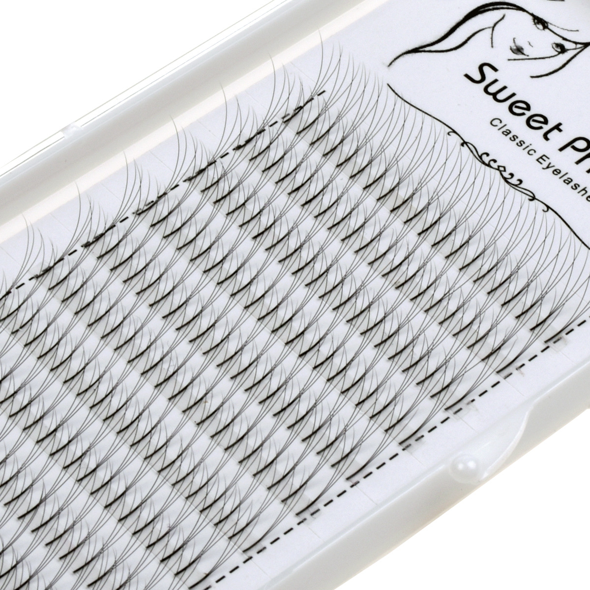 嫁接睫毛朵毛 胶粘朵毛3根长根开花睫毛假睫毛 3p根部胶带240朵