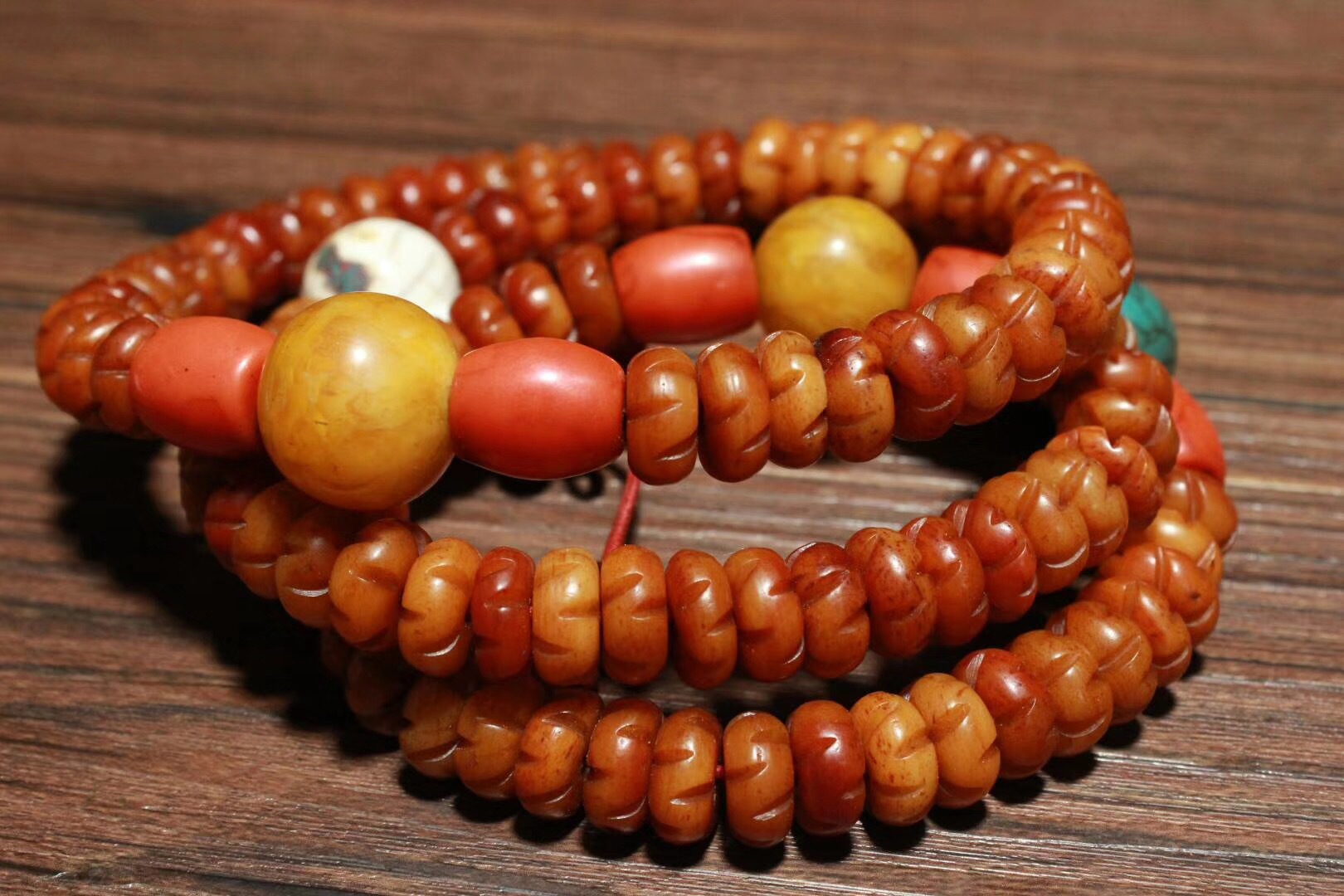 牦牛骨头108佛珠