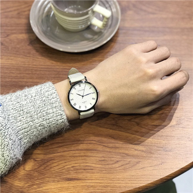 手表女学生简约文艺复古style潮流ulzzang石英女表韩版学院风情侣