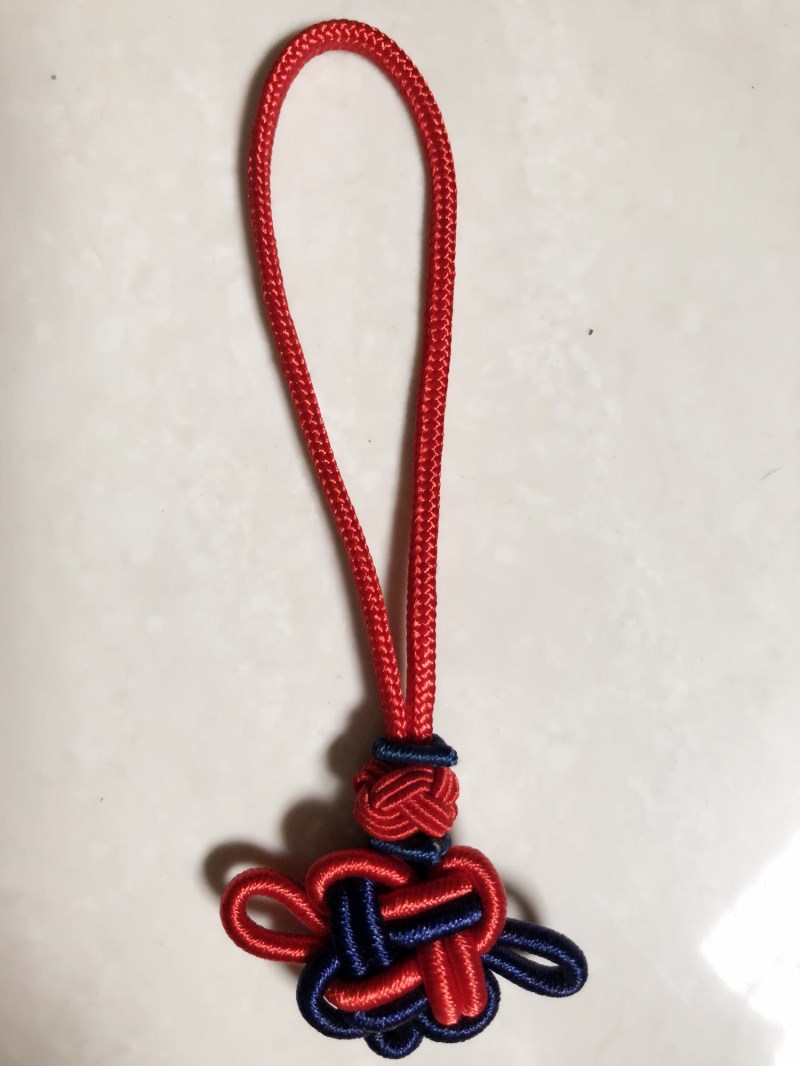 时尚精致车挂菠萝头饰品挂件 双色编织结吉祥结车挂 流苏绳挂结