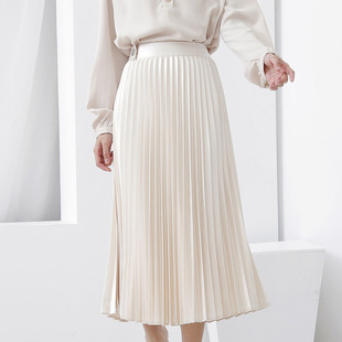 黑色a字裙 百褶 ol