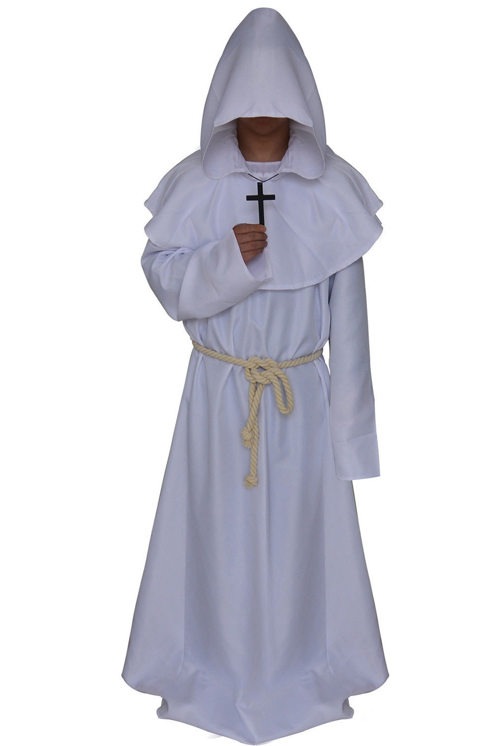 披发万圣节中世纪僧侣服修士袍巫师服牧师服基督徒教堂神父cos服