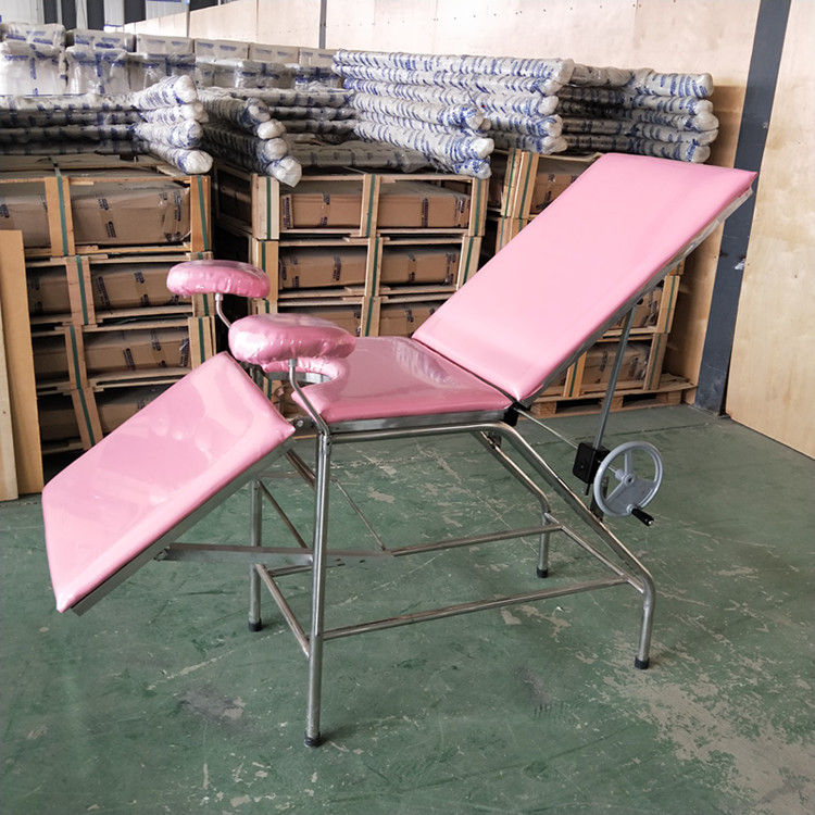 医院不锈钢妇科检查床轻便产床医用妇产科简易手术床手术无影灯
