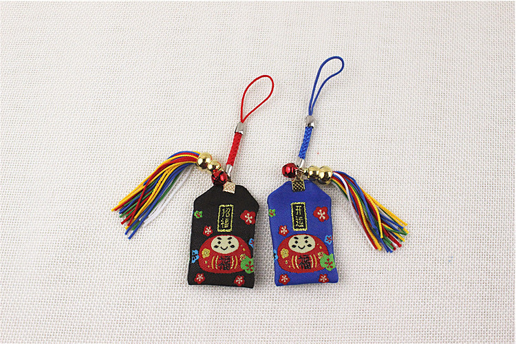 日系祈福袋阴阳师御守达摩钥匙扣小挂件护身符浅草寺平安符手机链