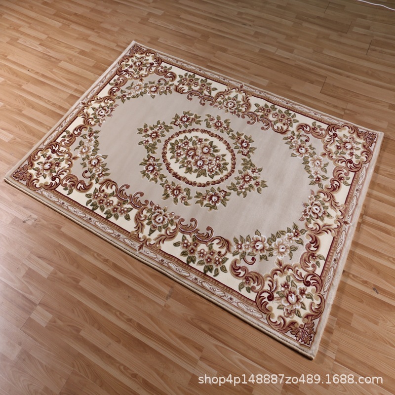 现货土耳其机制地毯复古欧式风格客厅卧室茶几阳台长方形地毯批发-阿