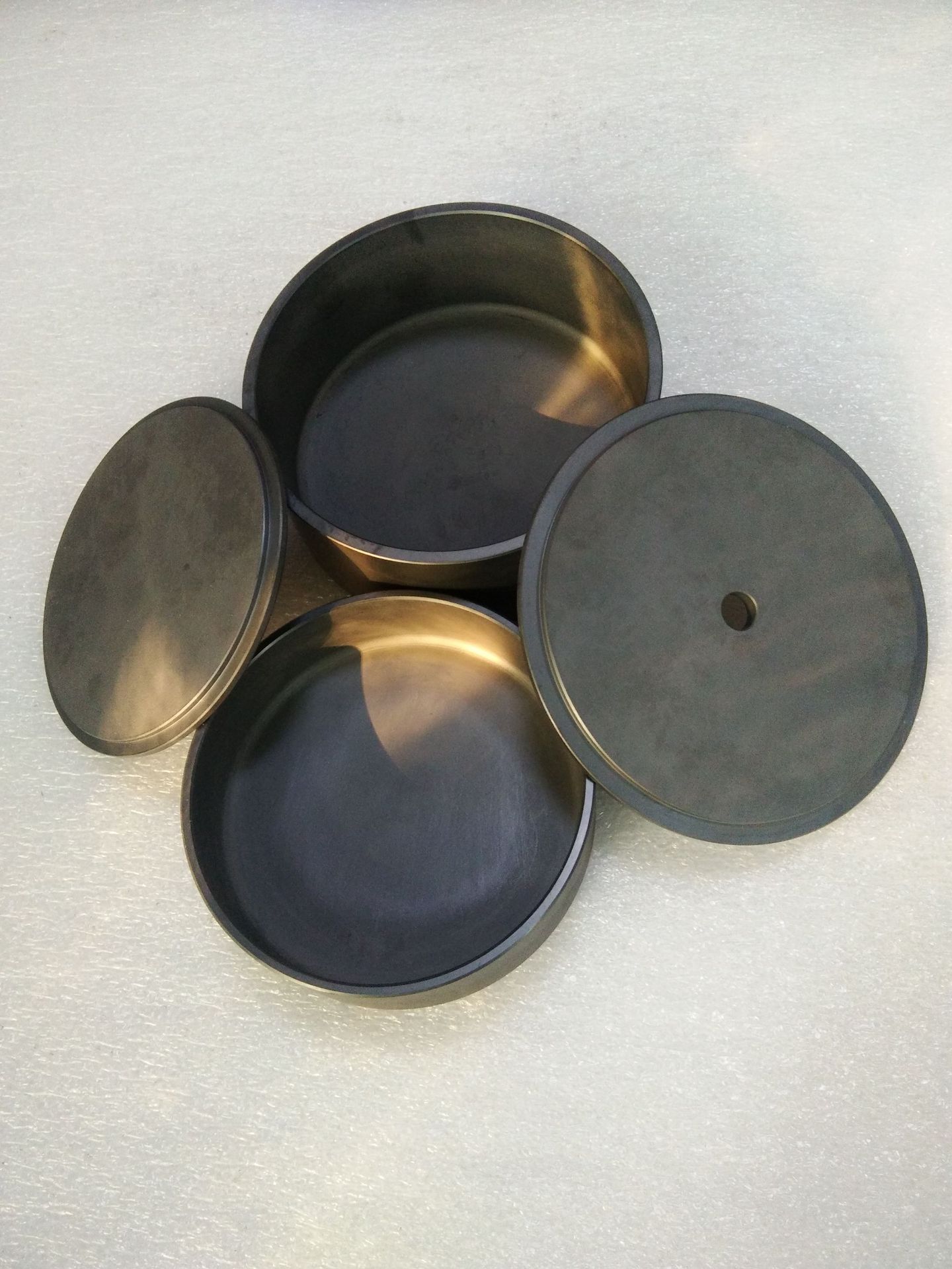 坩埚四件套碳化硅坩埚成套锅密封坩埚耐高温耐腐蚀锅实验室坩埚