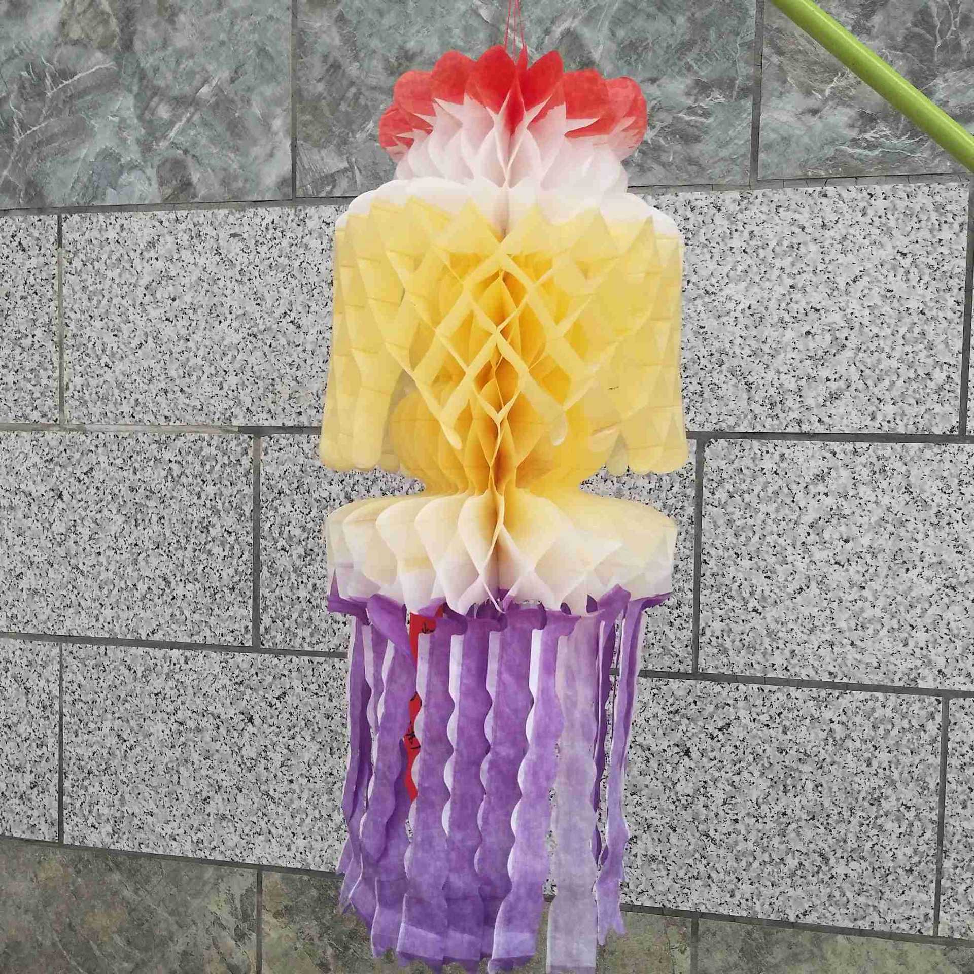 新款坟飘清明飘纸灯笼纸拉花吊钱上坟祭祀用品纸扎装饰清明花花圈