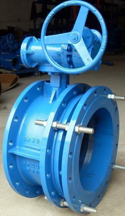 sd341x软密封伸缩蝶阀双法兰伸缩蝶阀手动涡轮伸缩蝶阀