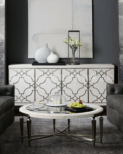 欧七树 简约现代美式电视柜装饰边柜美克美家家具定制装饰柜批发