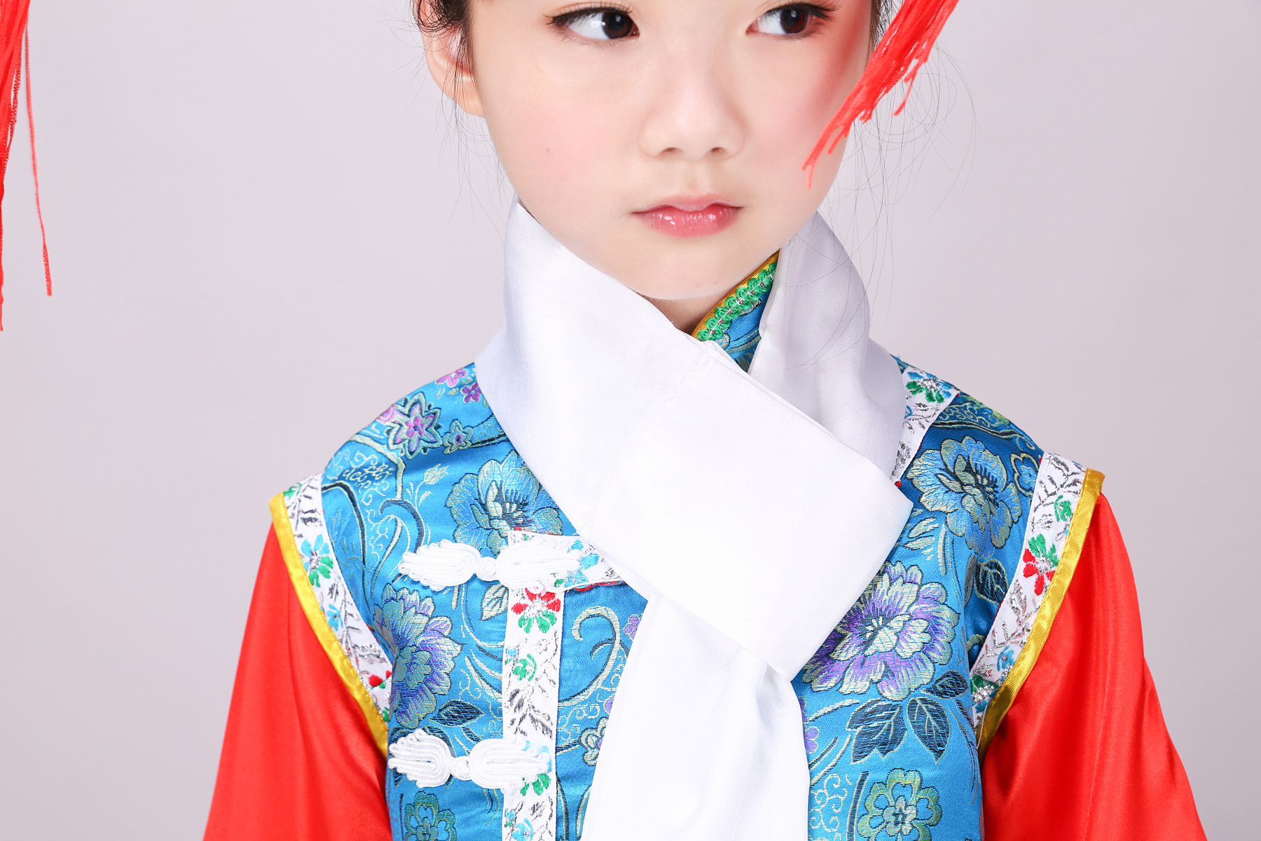 格格服装女童清朝古装儿童还珠格格服装影楼写真表演演出服装套装