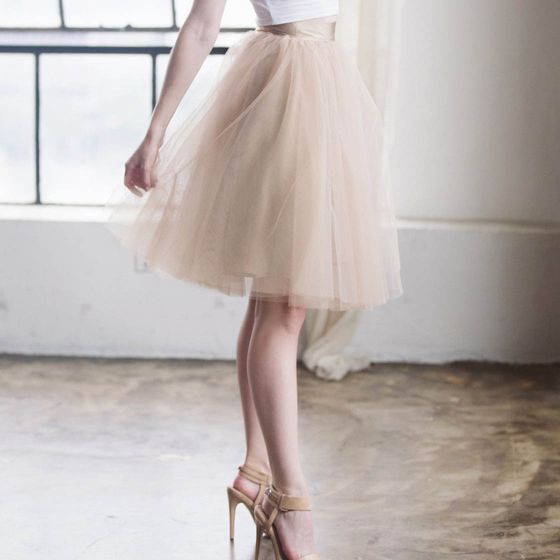 速卖通网纱拉链高腰半身裙卡其色欧美薄纱仙女百褶超短裙