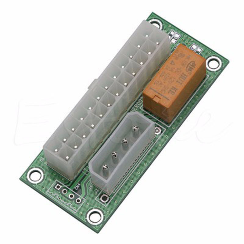 24pin电源 同步板 双电源同步启动器 电脑电源 电脑线材双启卡