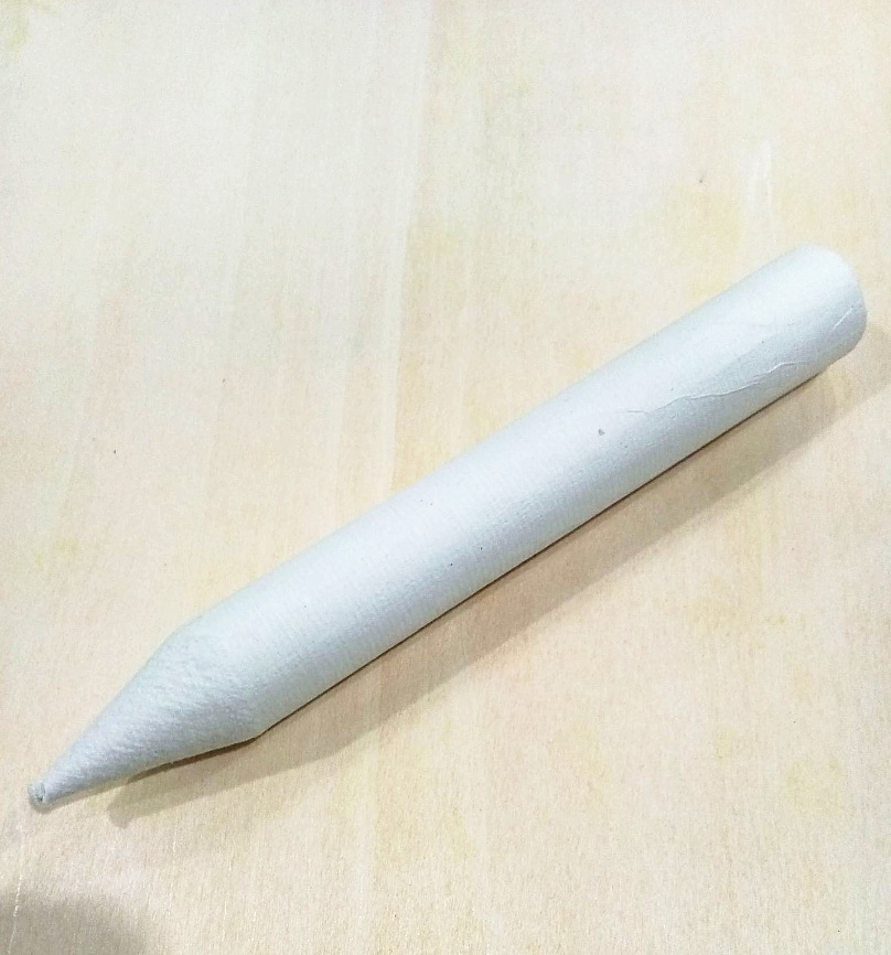 白色纸笔 卷纸笔 纸擦笔素描绘画纸笔 柔软性好大号单支纯白色