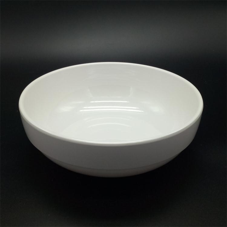 厂家直销色釉仿瓷餐具套装7.5英寸圆碗logo定制批发密胺餐具