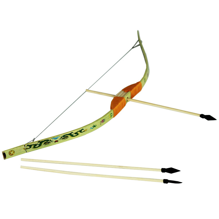 厂家批发 竹片弩压缩吸塑带孔70公分软橡胶头 无杀伤力儿童玩具