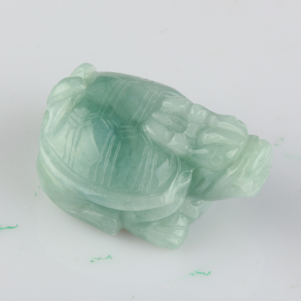 缅甸翡翠a货金钱龟吊坠玉石玄武挂件龙头龟玉坠送证书-阿里巴巴