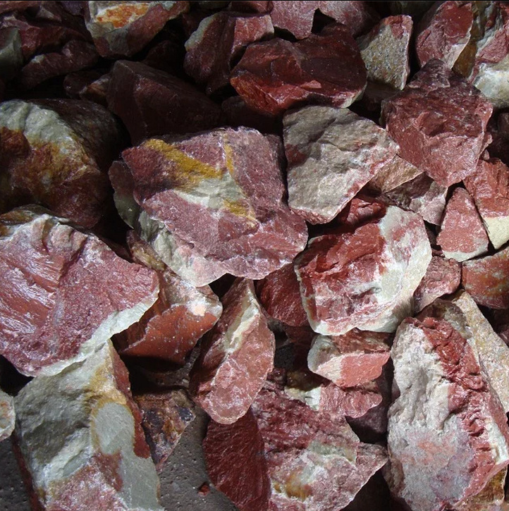 【新国石原石基地】350号浙江红花冻天然原石叶腊石印章摆件料8.