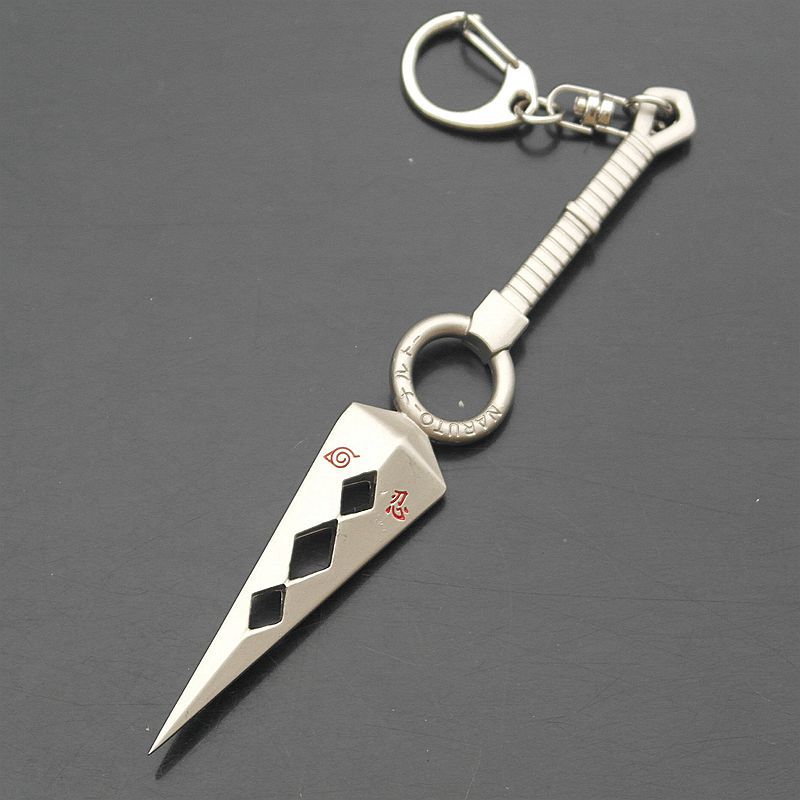 火影忍者武器再不斩四代目龙刃双头苦无草雉剑飞段合金兵器钥匙扣