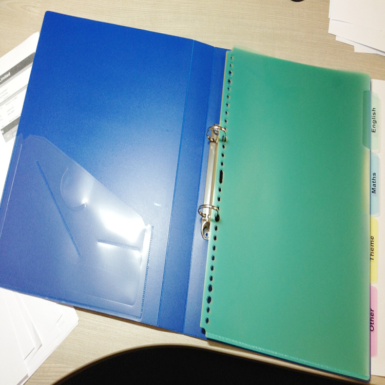 透明活页印刷文件夹 按扣文件夹 来样可定制 线圈式商务文件夹